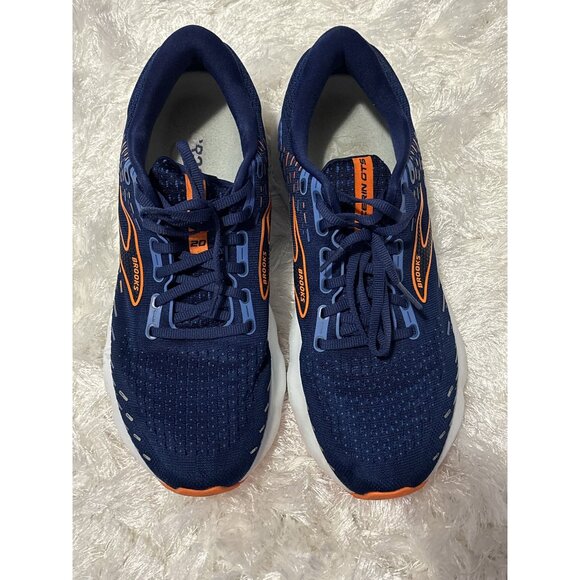 Brooks Glycerin GTS 20 Men’s Running Shoe,‎ in the Blue Depths Orange Size 10.5